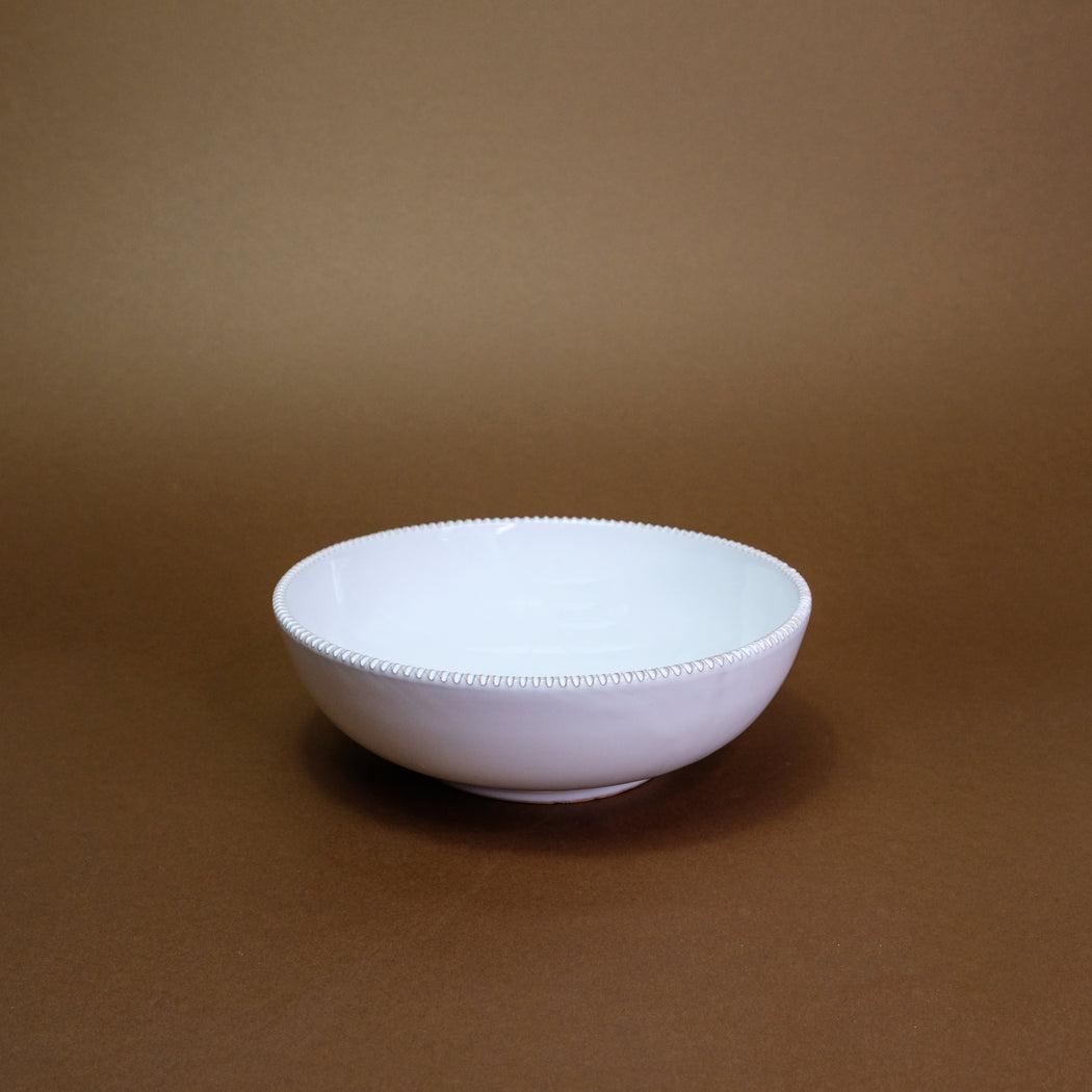 Soup plate in Salento ceramic - cloud