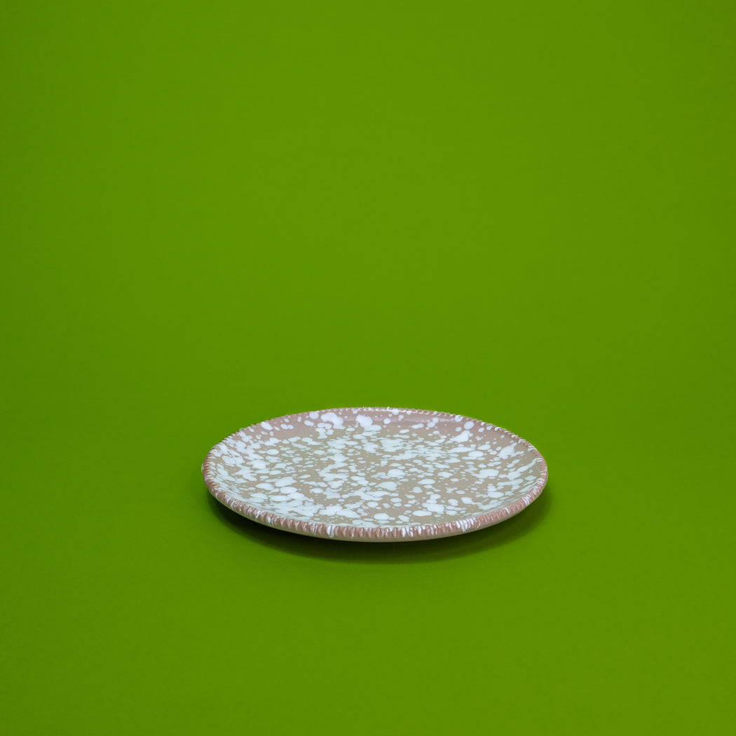 Piatto da frutta in ceramica salentina - sabbia