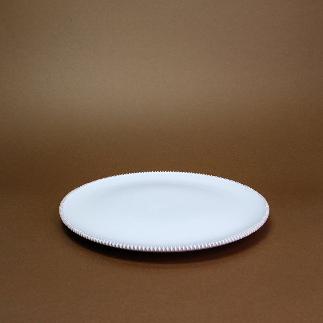 Dinner plate in Salento ceramic - cloud