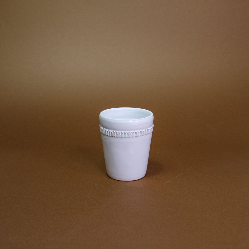Bicchiere in ceramica salentina - nuvola