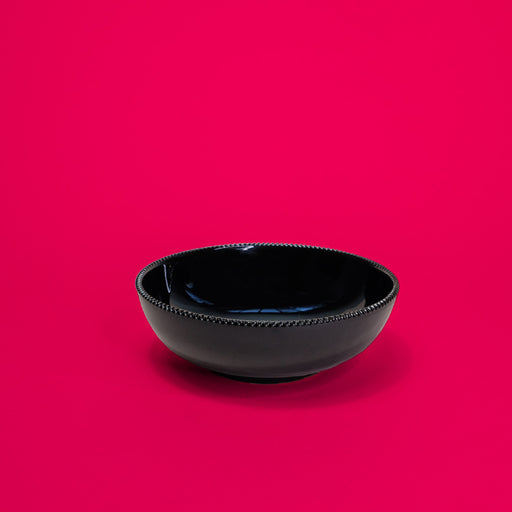 Soup plate in Salento ceramic - graphite